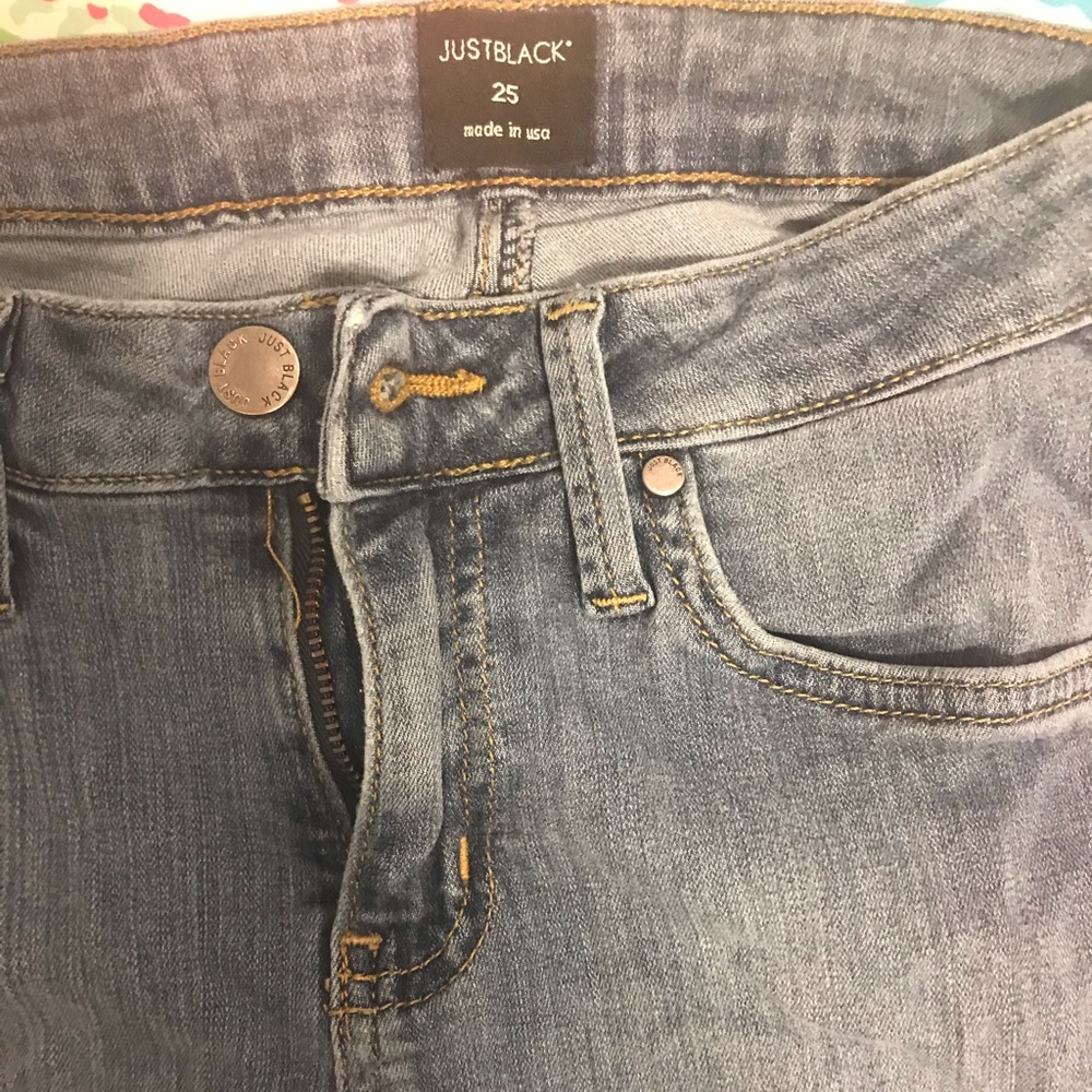 Just black light washed jeans